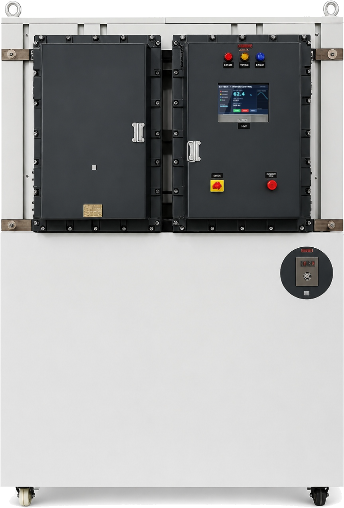 Flameproof twin enclosure